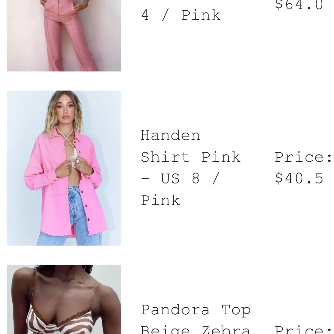 Princess Polly pink button up - Image 4