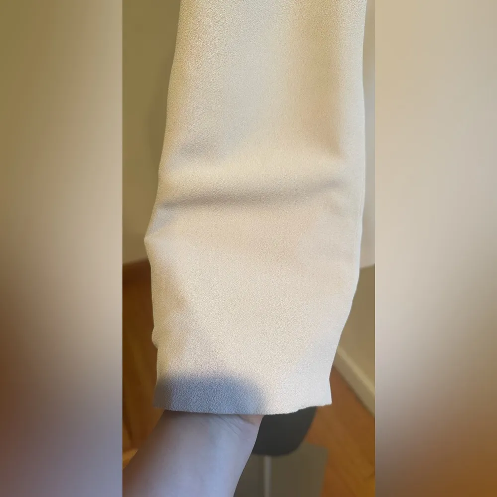 Le Suit Paris New York Beige & Black Top.Skirt Set Top Is Double Breasted Sz 12P - Image 6