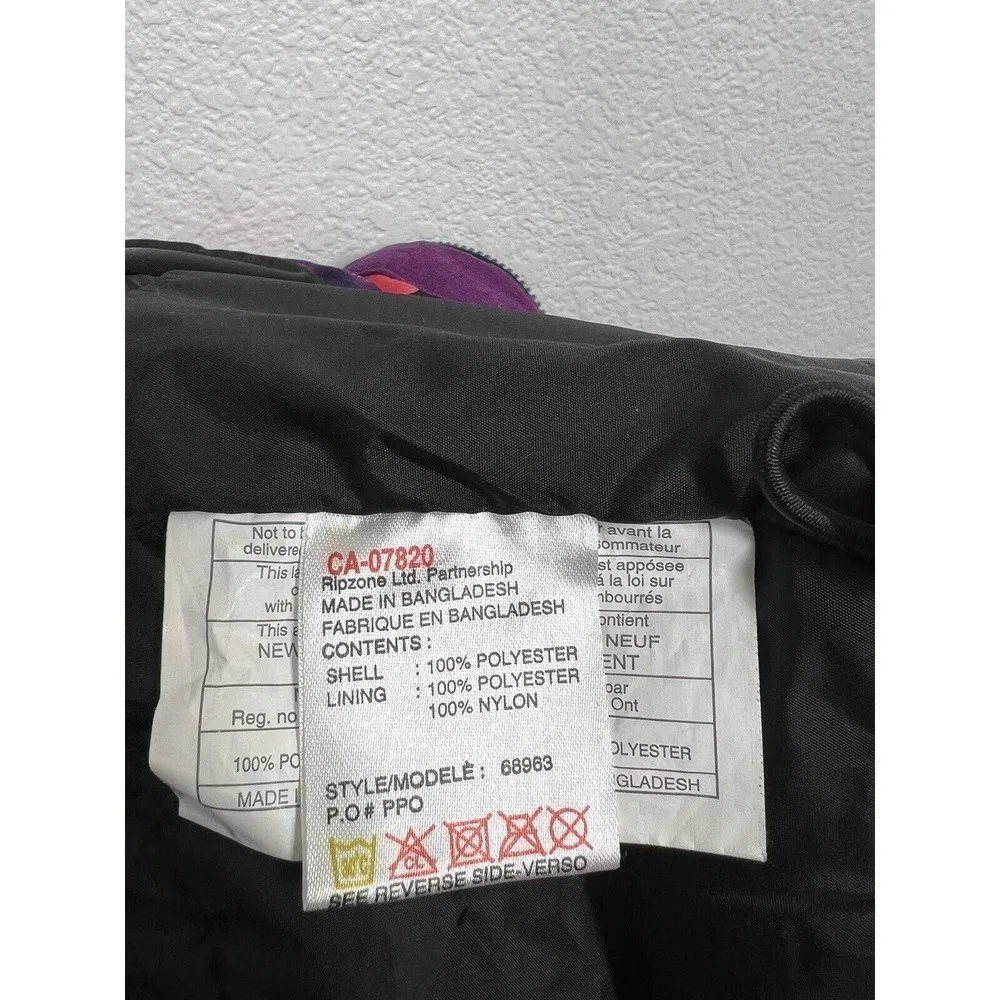 Powder Room Plaid Ski Jacket Womens Medium Snowboard Winter Snow No Hood - Image 5