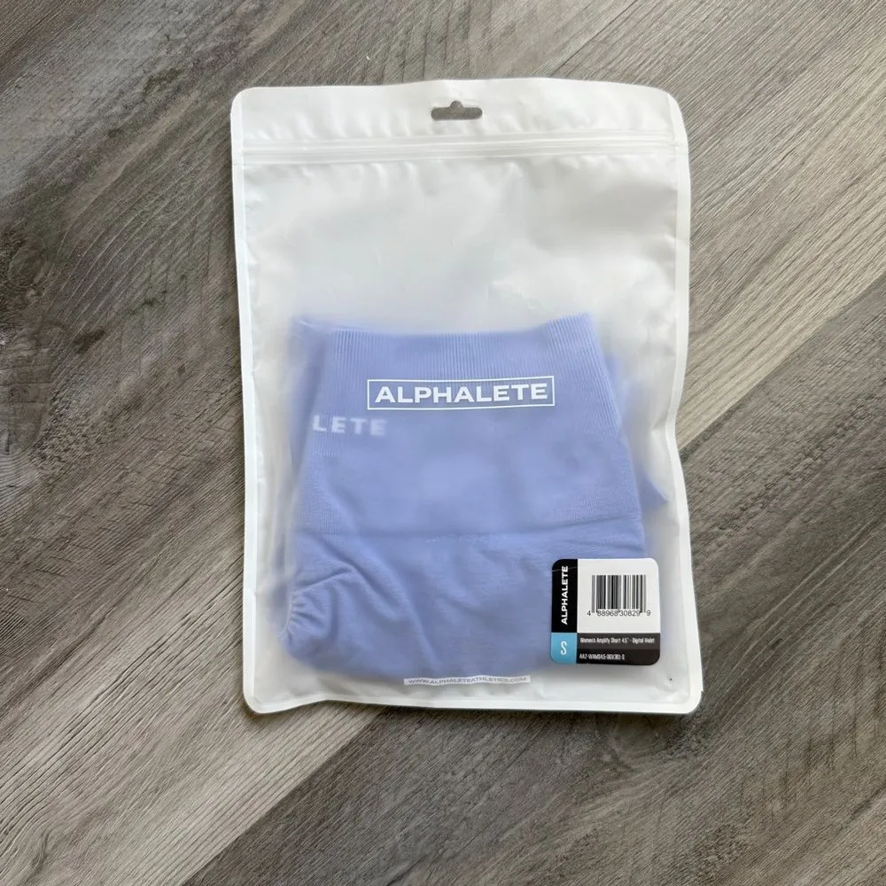 Alphalete Amplify High Rise Shorts NEW Shorts Digital Violet Small - Image 3