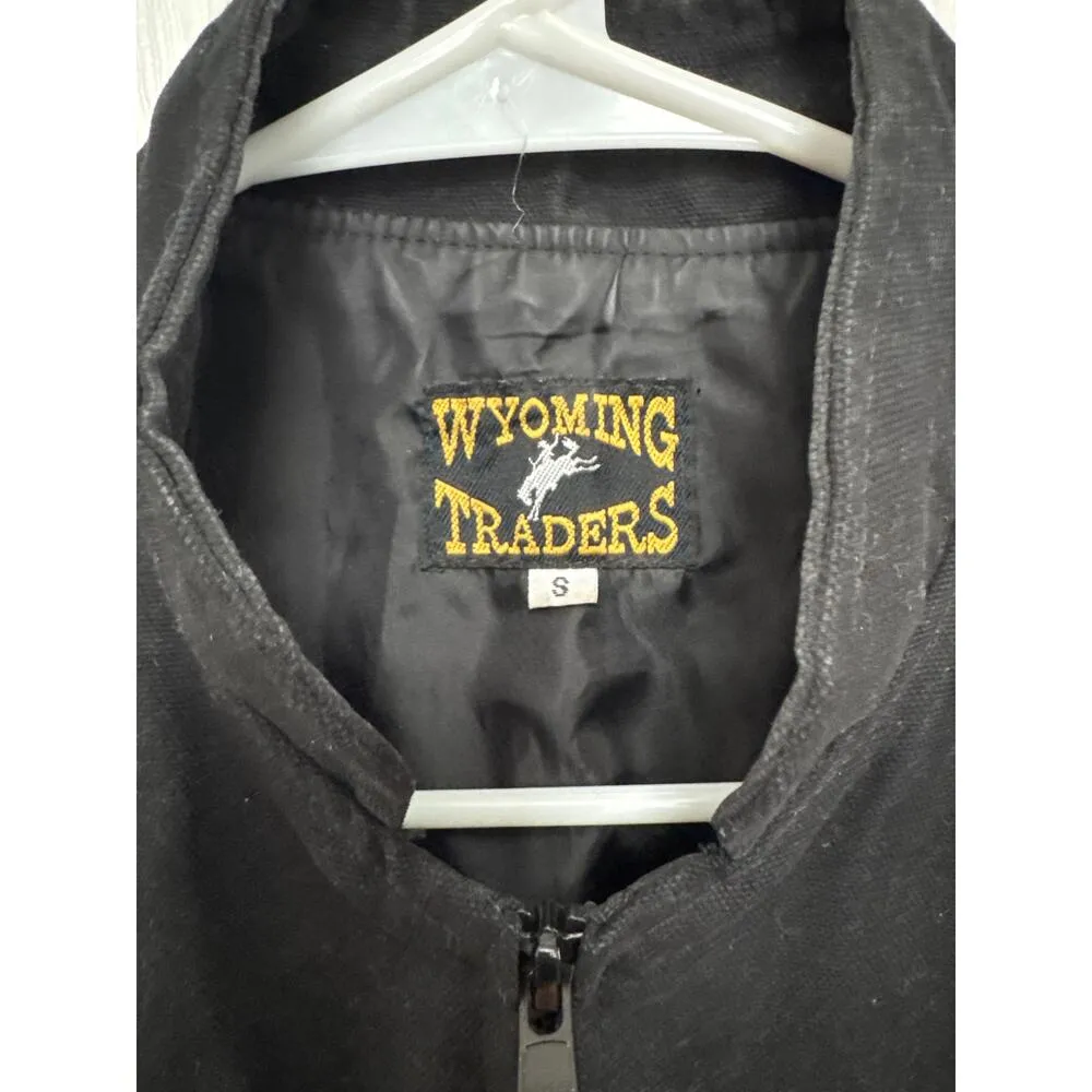 Wyoming traders The Lonesome Ranch black cotton zip pocket vest small - Image 8