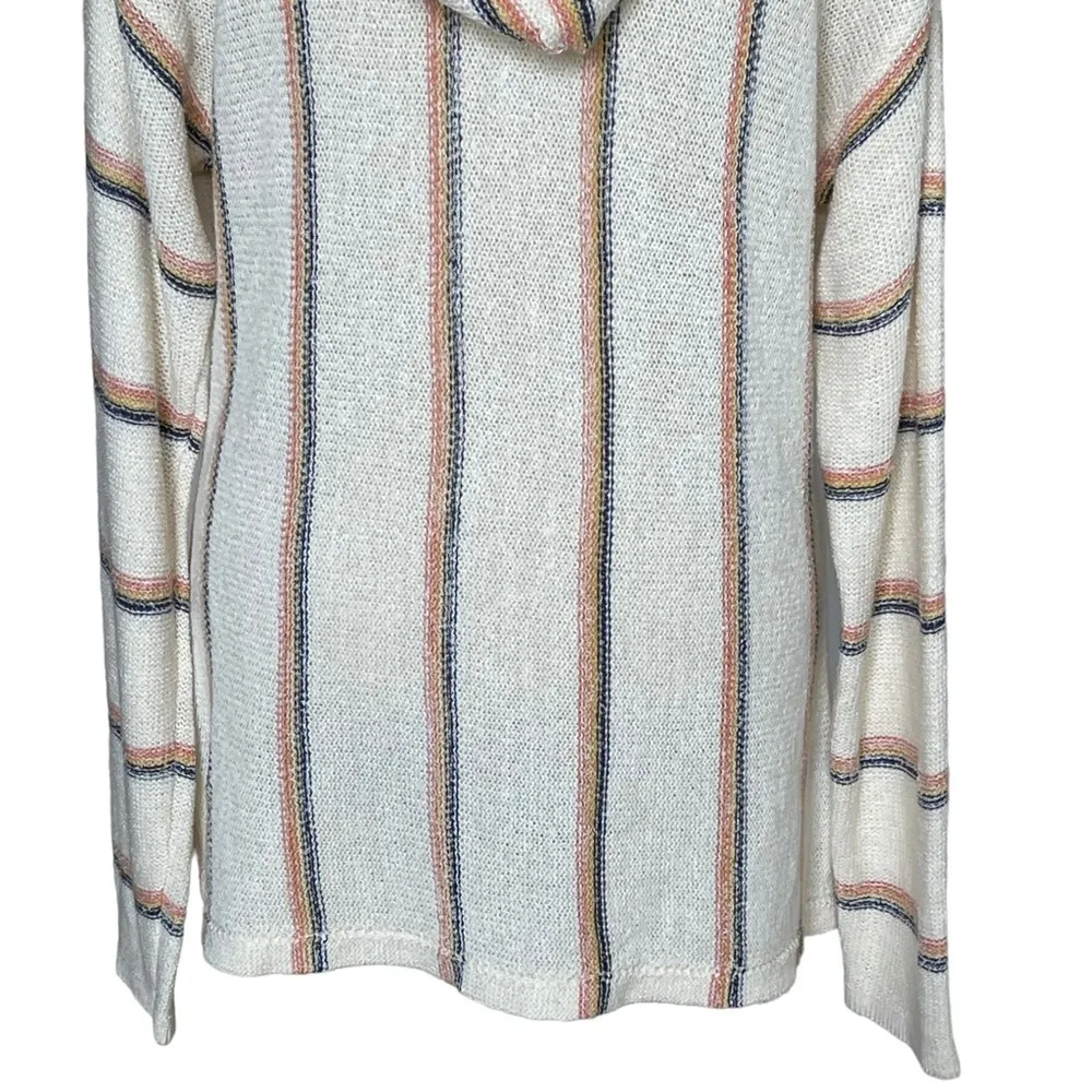 Women’s Striped Bonfire Beach Sweatshirt Size S Hooded Sweater - Image 8