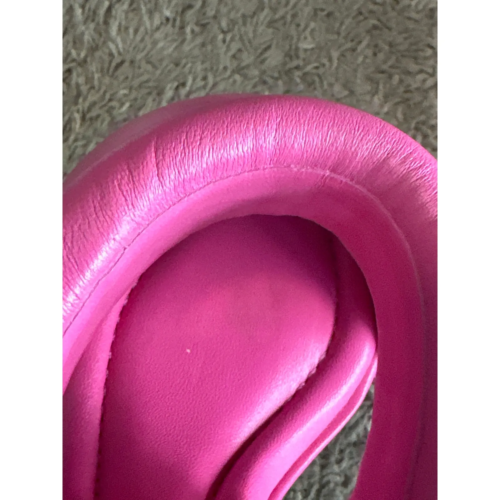 Alexandre Birman Hot Pink Lilla Leather Slide Sandals Heels Size 8.5 IT 38.5 - Image 11