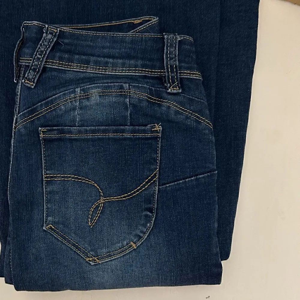 YMI High Rise Boot Cut Raw Hem Jeans Size 26 - Image 14