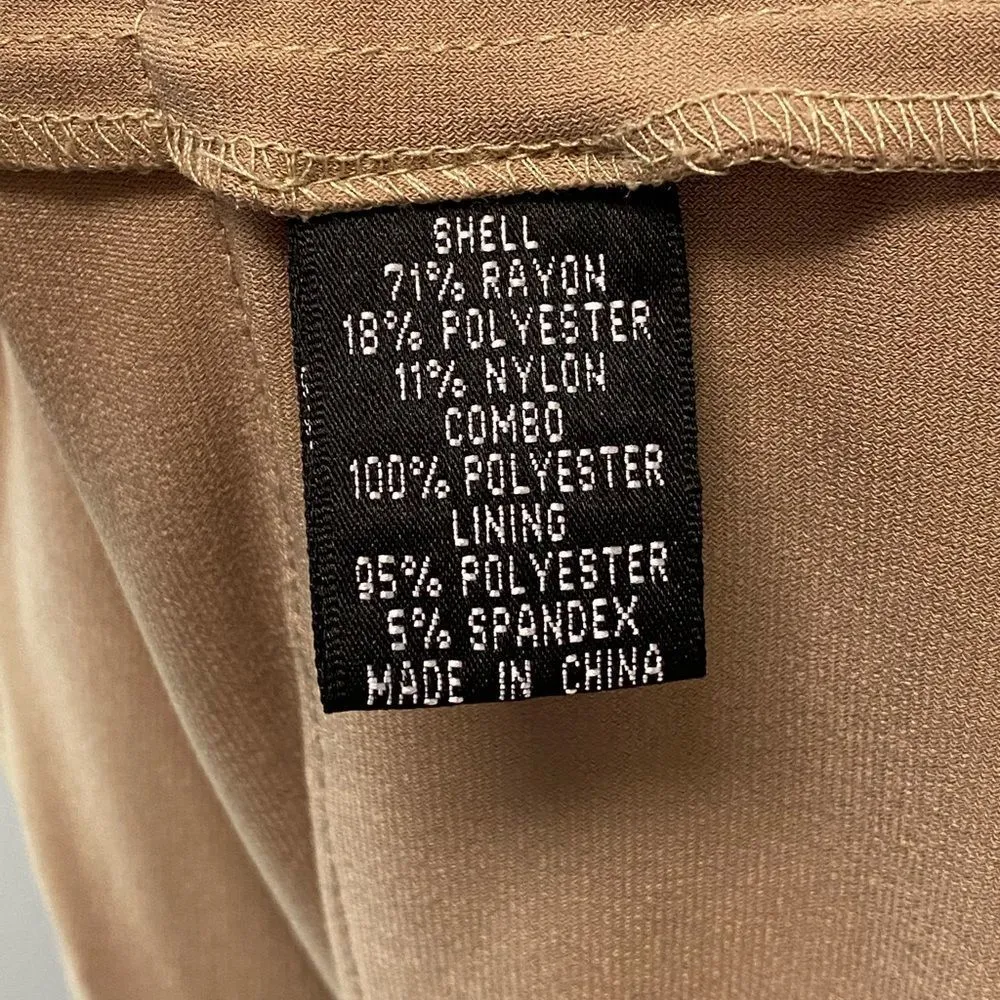 AIdan Mattox Niteline Tan Layers V Neck Casual Mother of Bride Dress - Image 5