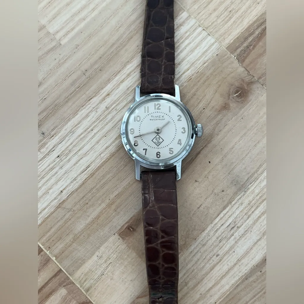 Timex BSA Cub Scouts Vintage Mechanical Winding Watch Genuine Leather Strap - Image 5