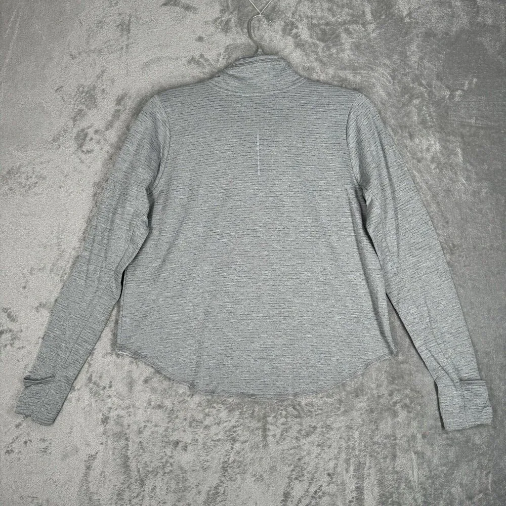 Nike Shirt Womens Large Gray Dri-fit Mock Neck Sweatshirt Casual Running Neutral - Image 4