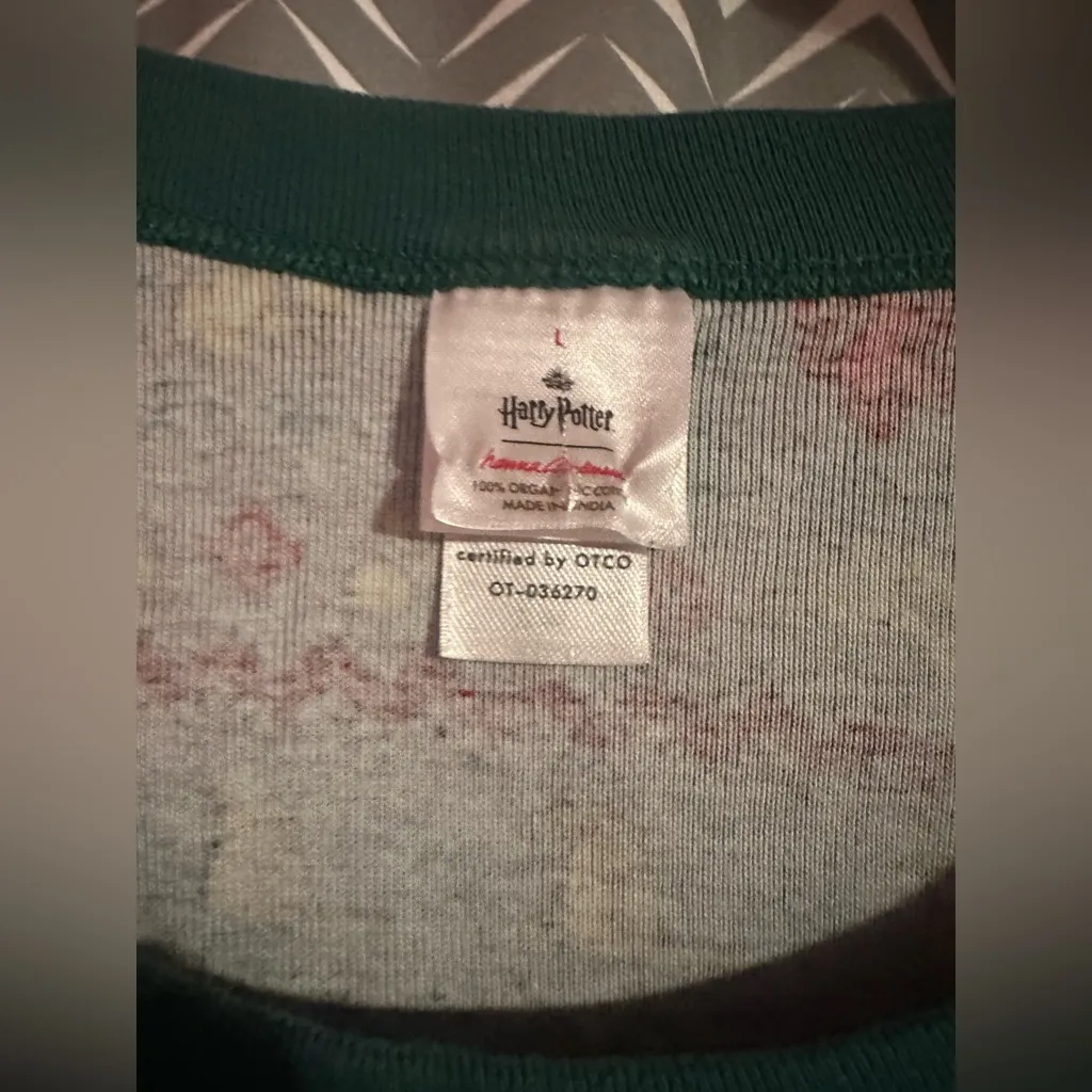 Hanna Andersson | Harry Potter 4 Houses Fair Isle 2 Piece Pajama Set, size L Size L - Image 5