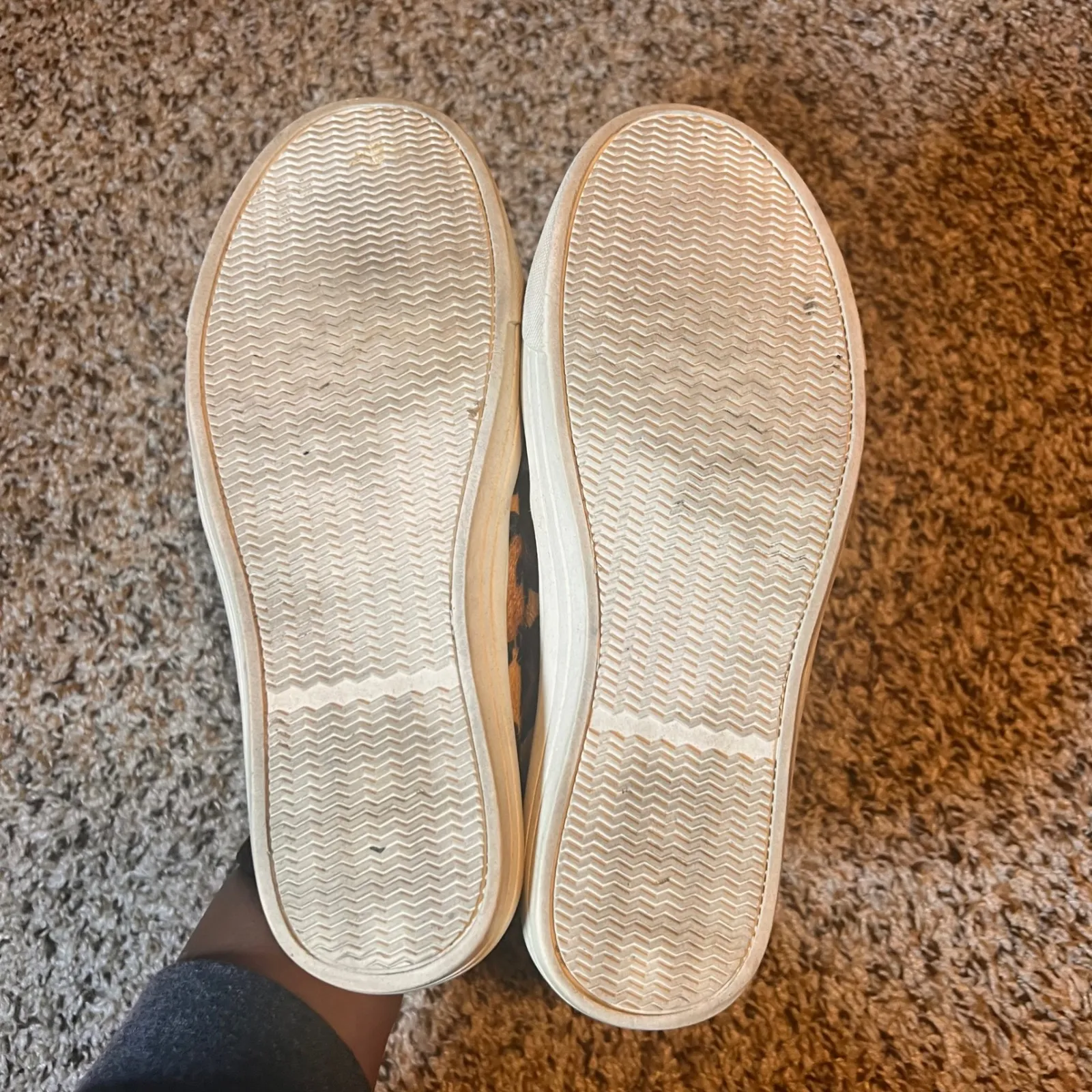 J.Crew Leopard Print Pony Hair Slip On Sneakers Casual‎ Shoes Size 7 - Image 7