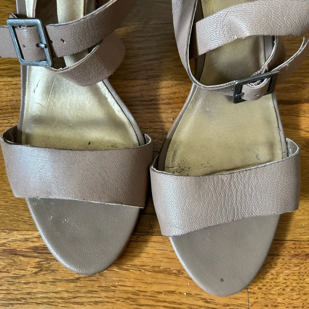 BCBGeneration Brown Block Heel Sandals with Ankle Strap - Image 7