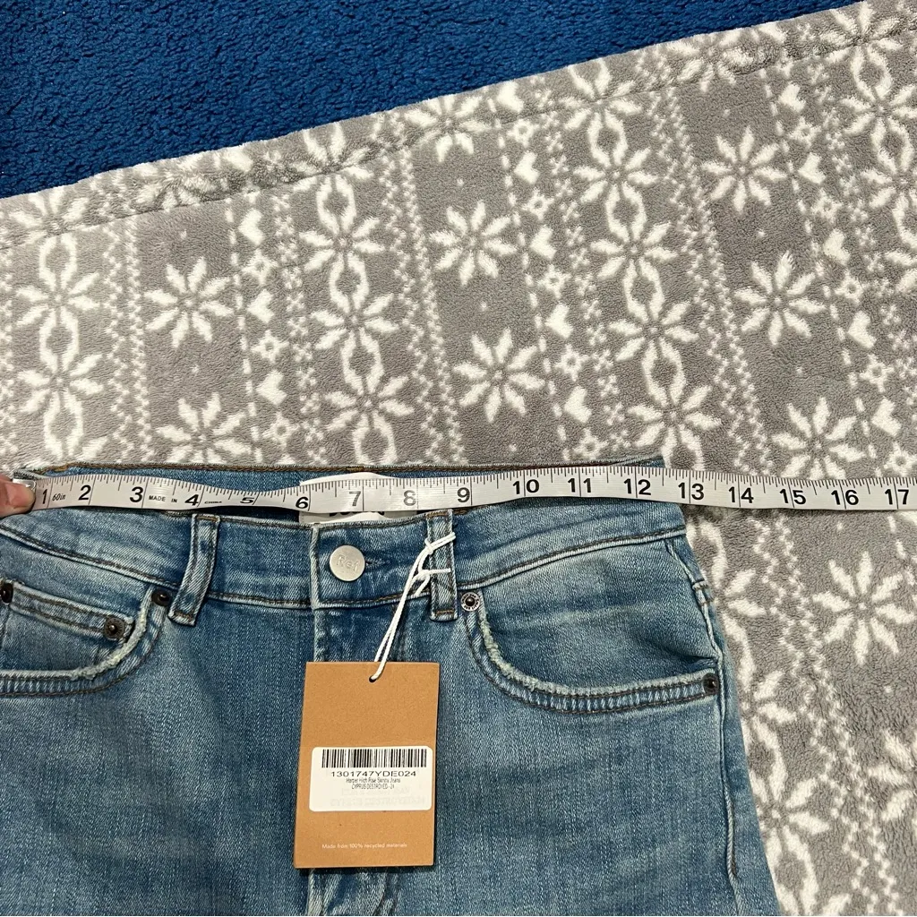 Reformation Harper High Rise Skinny Jeans‎ In Cyprus Destroyed Size 24 - Image 12