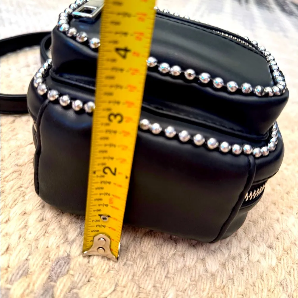 Black Studded Mini Backpack - Image 10