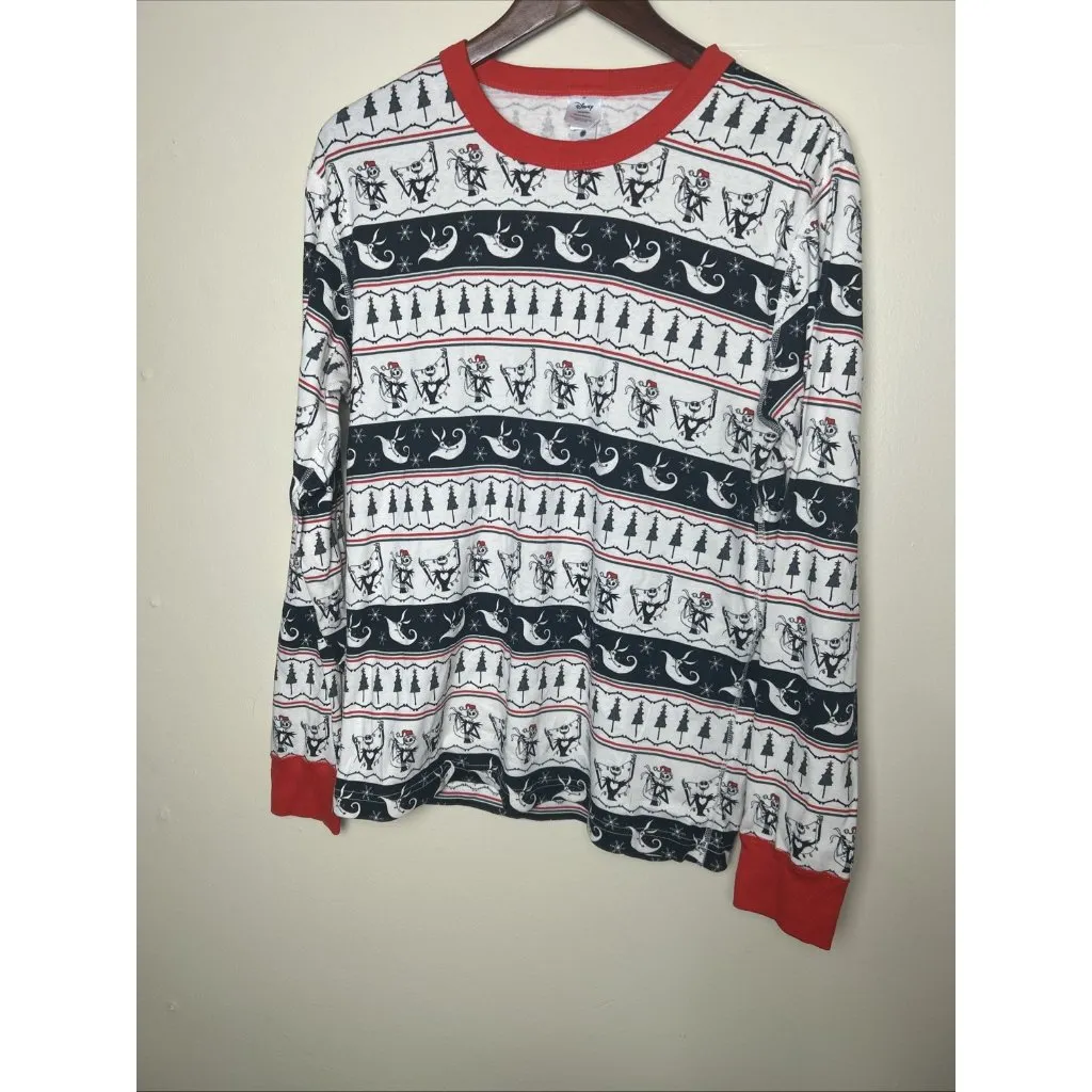 Disney Hanna Andersson Nightmare Before Christmas Medium Long Sleeve Cotton Top Red - Image 11