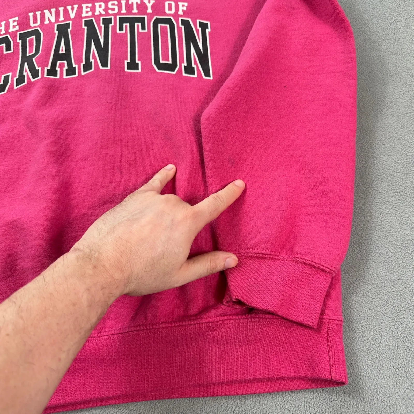 The University of Scranton Crewneck Sweatshirt Pink MV Sport Women's Size M Ncaa - Image 6