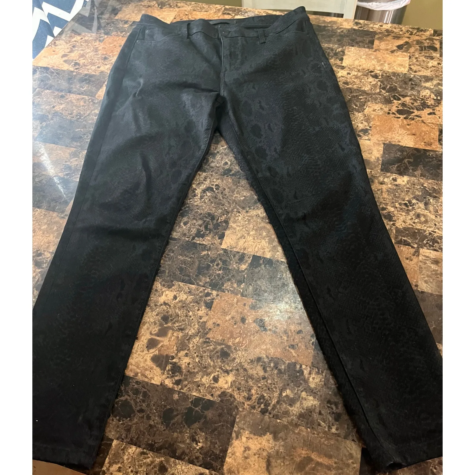 Joes The Icon Mid Rise Skinny Animal Print Jeans Black Size 31 - Image 6