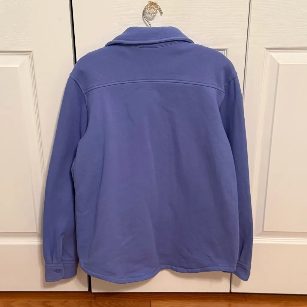 Aritzia TNA Cozy Fleece Boyfriend Shacket in Playful Purple - Image 4