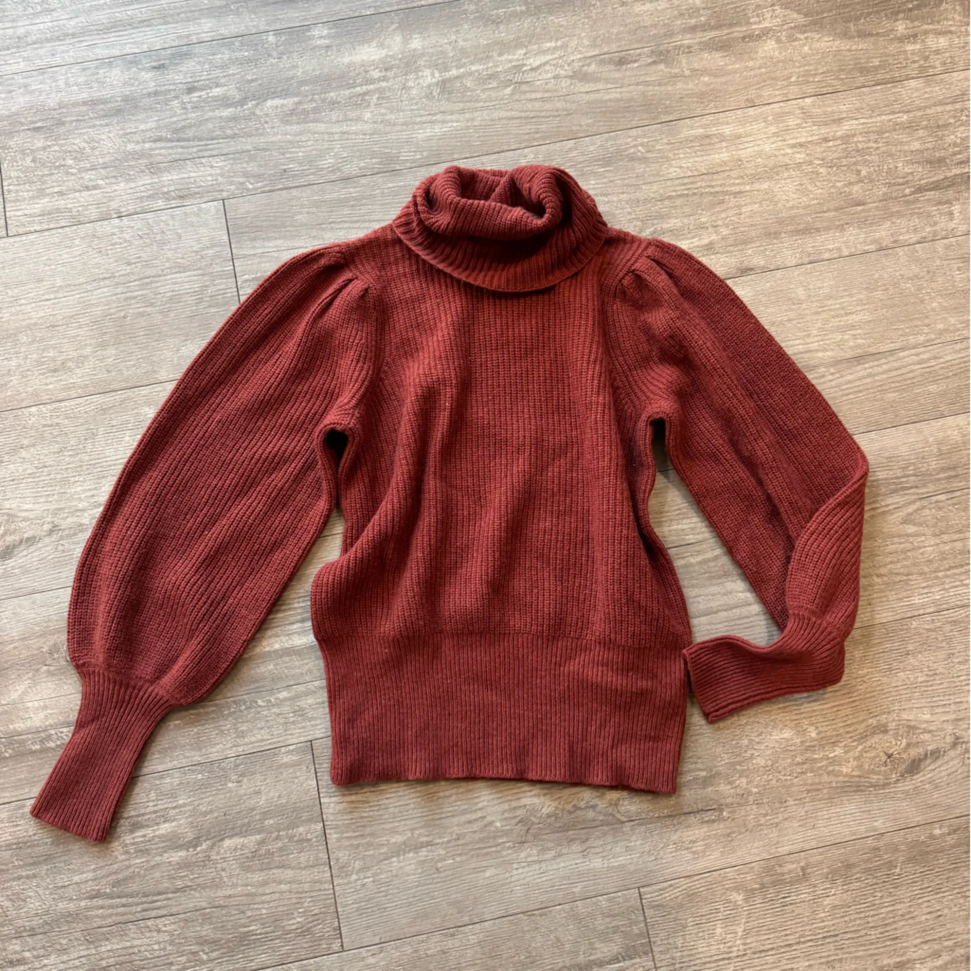 Madewell Rust Turtleneck Sweater - Image 4