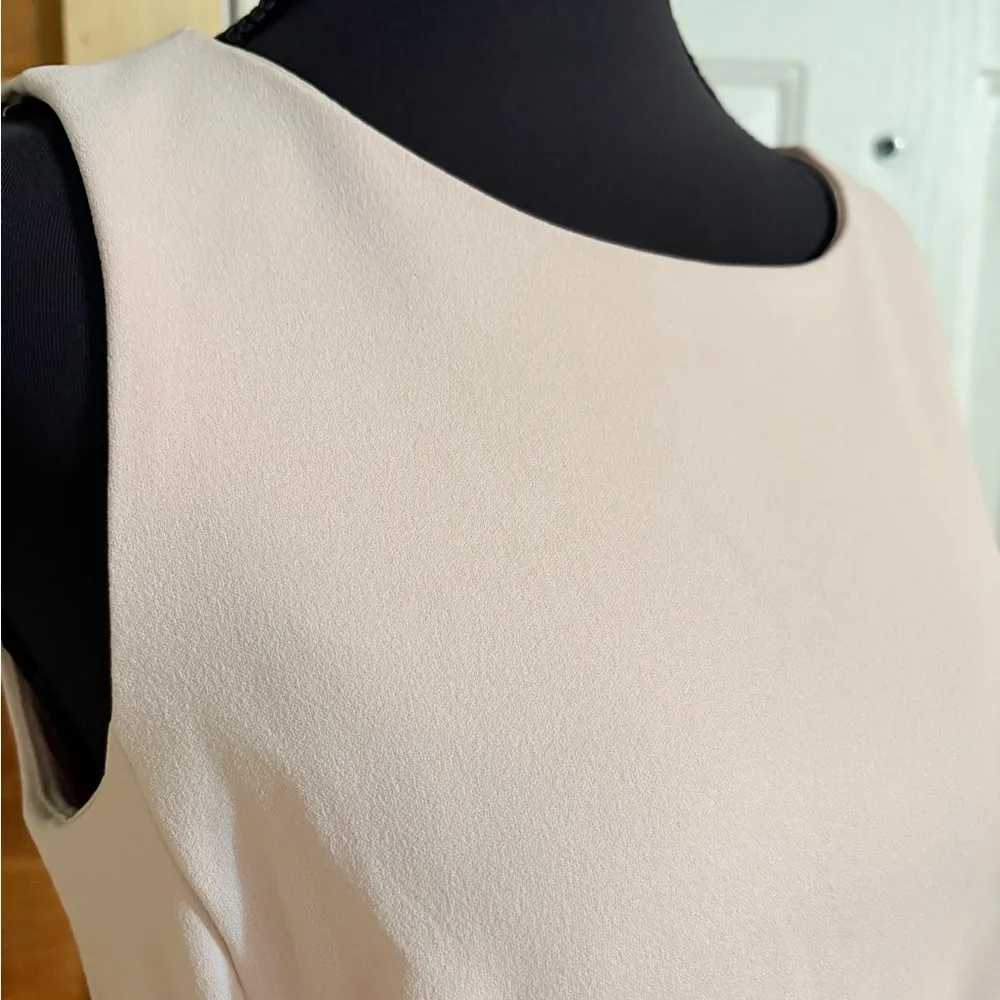 Calvin Klein Pink Asymmetrical Ruffled Sheath Lined Dress NWT - Image 2