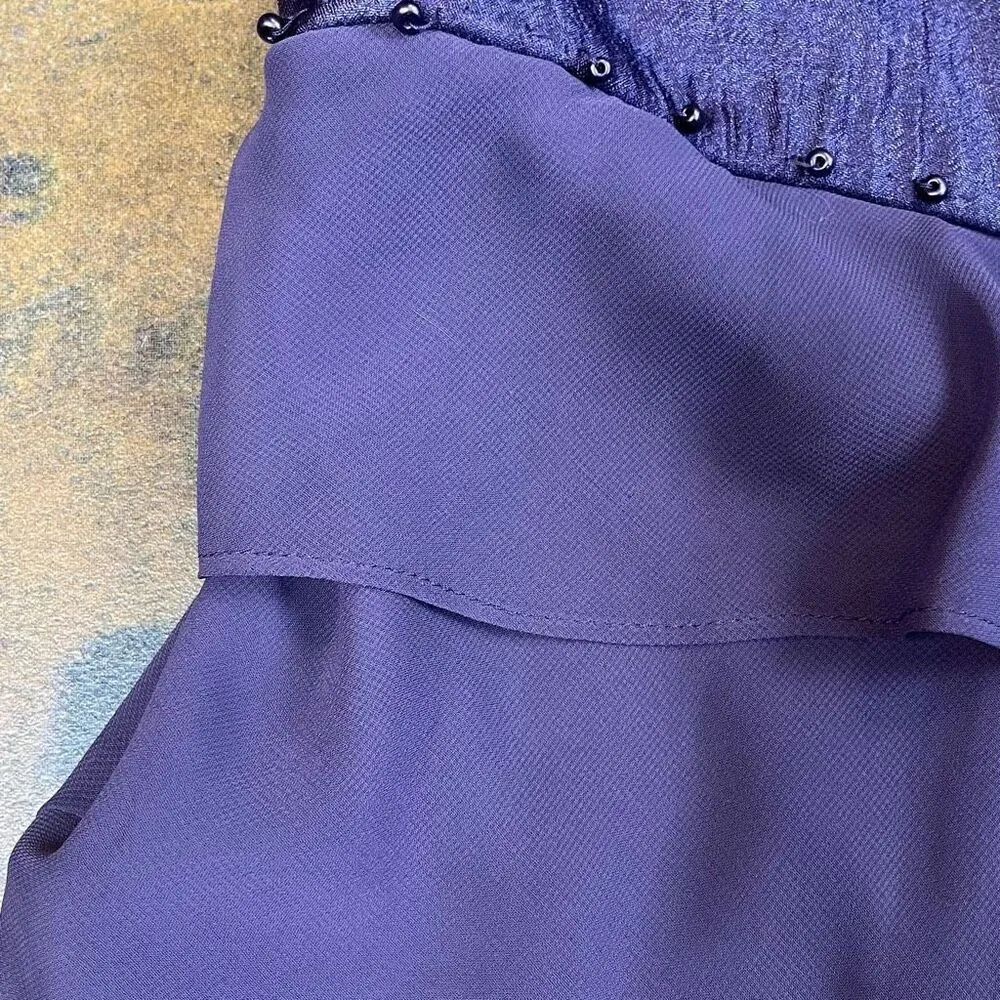 Dressbarn Collections Purple Evening Gown Formal Dress 20 - Image 7