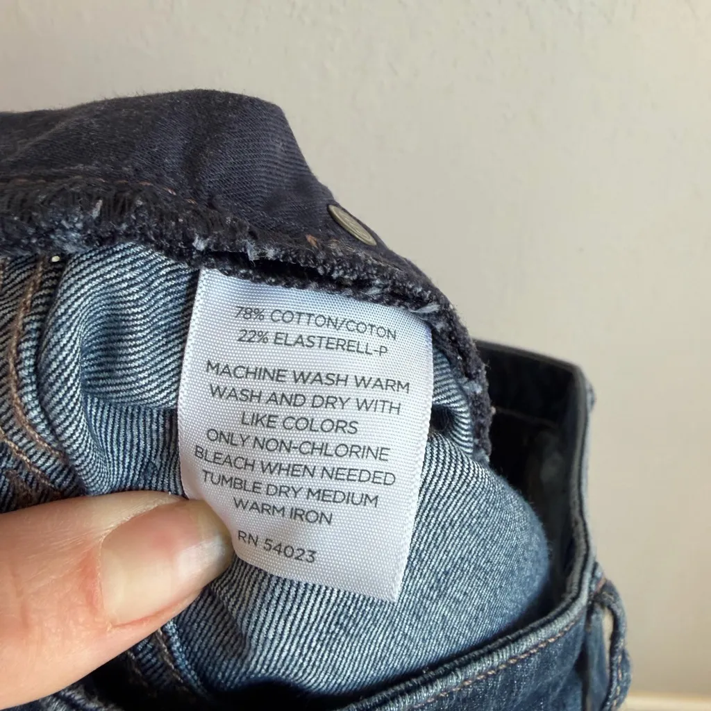 Banana Republic Classic Skinny Low Rise Dark Wash Blue Denim Jeans Womens 0 - Image 6