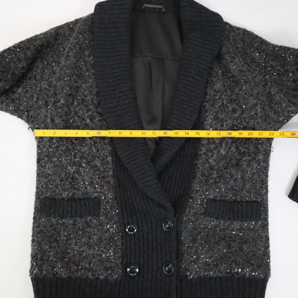 Diane‎ Von Furstenberg Zayde Sweater Sequin Coat Oversized Wool Mohair Cardigan - Image 11