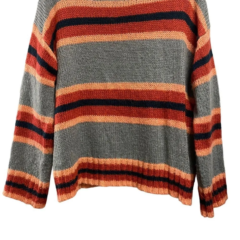 Urban Outfitters Women’s Small S|P Striped Boyfriend Pullover Sweater Oversized - Image 2