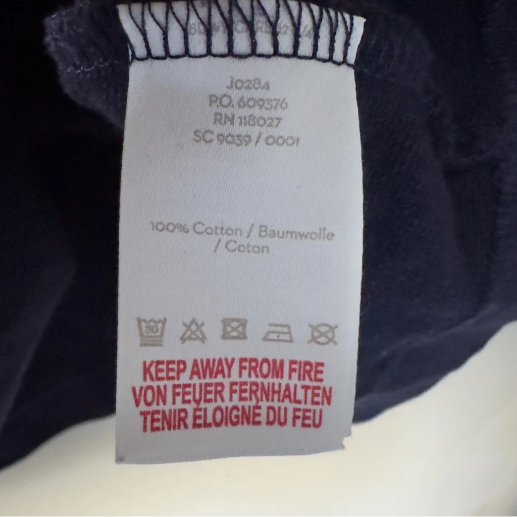 Boden 100% Cotton Mini Sheath Dress Pockets 3/4 Sleeve Navy Casual Preppy Crew Blue Size undefined - Image 9