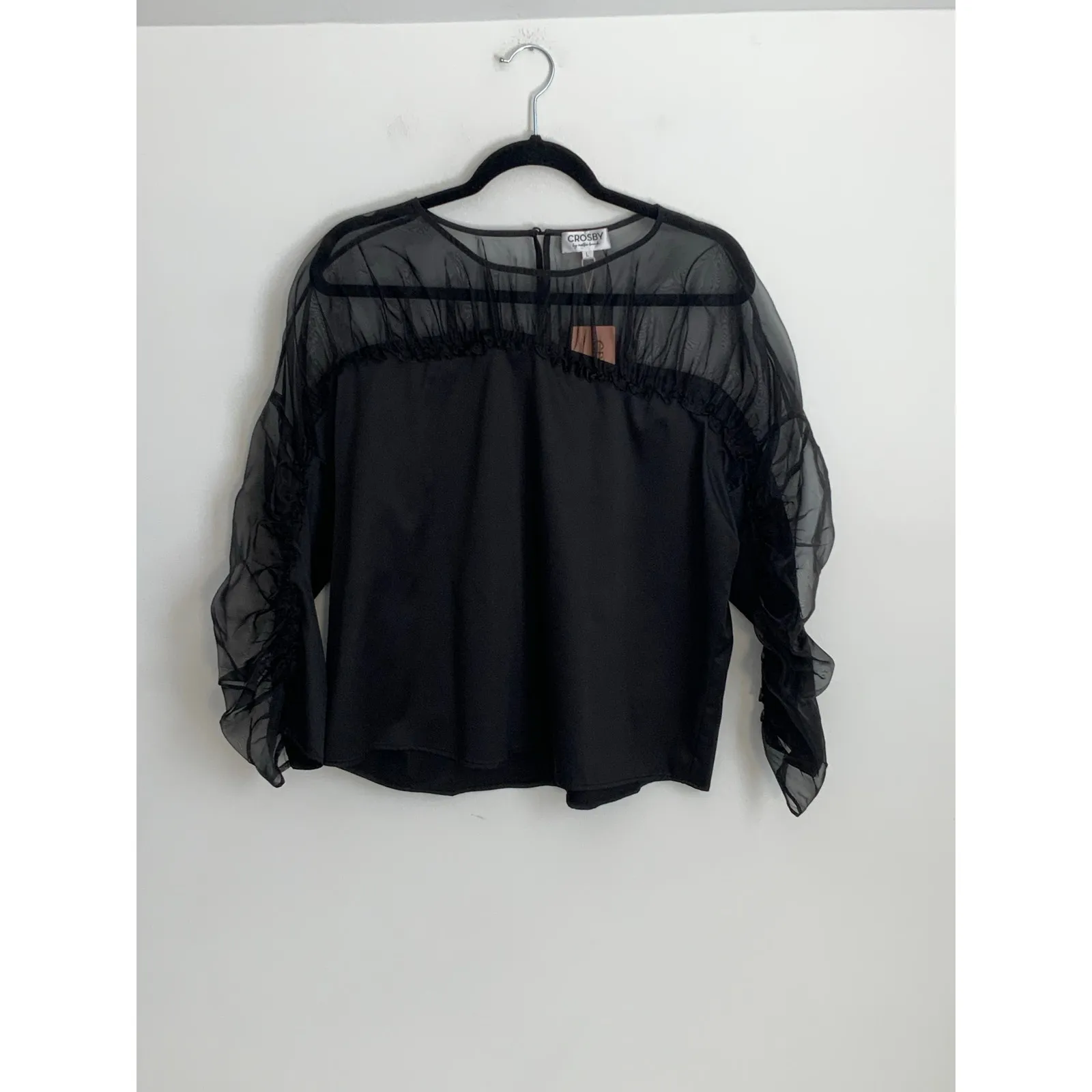 CROSBY‎ Faye Top - Black size Large - Image 5