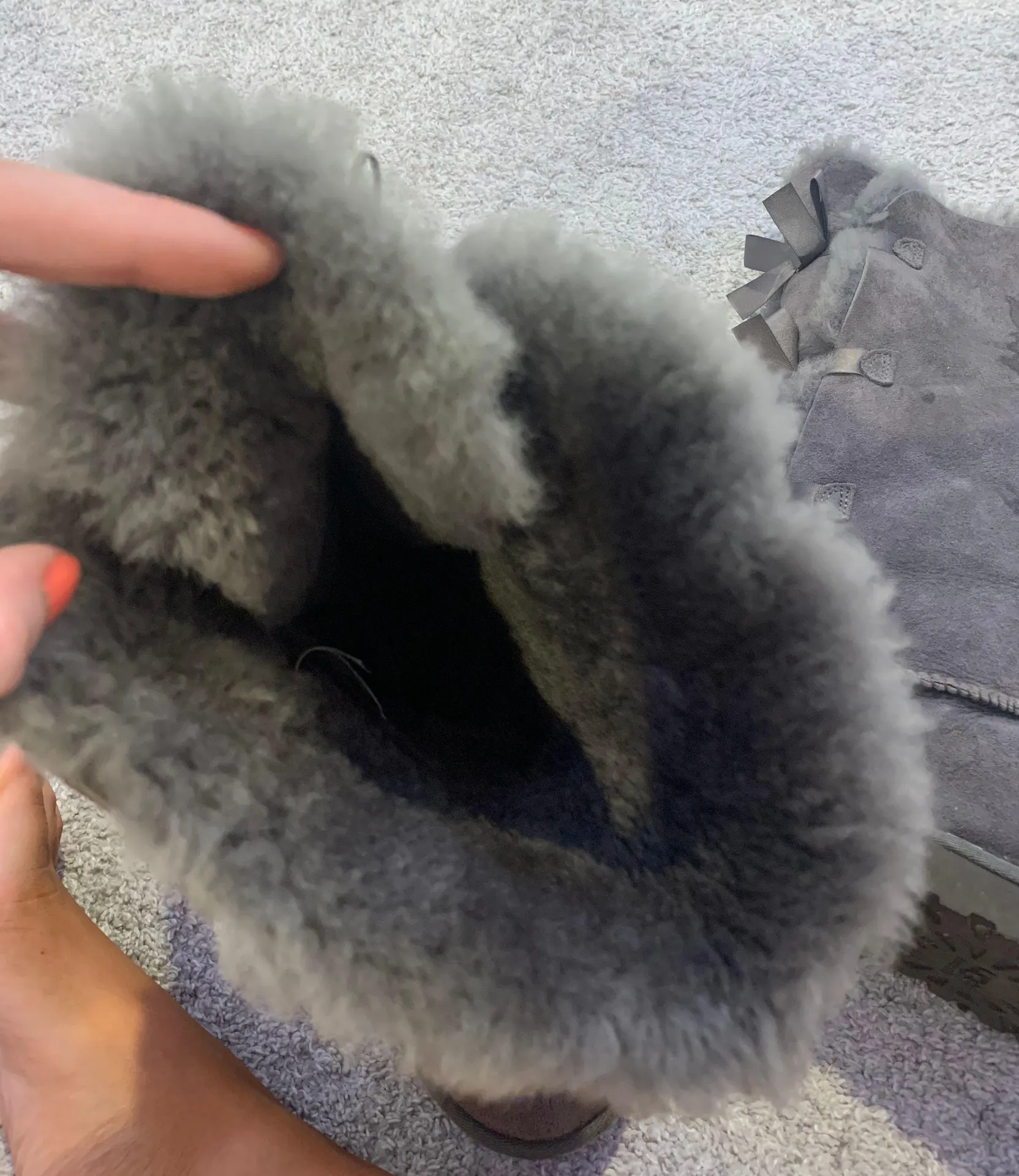 UGG grey Tall Boot With Bows - Image 10