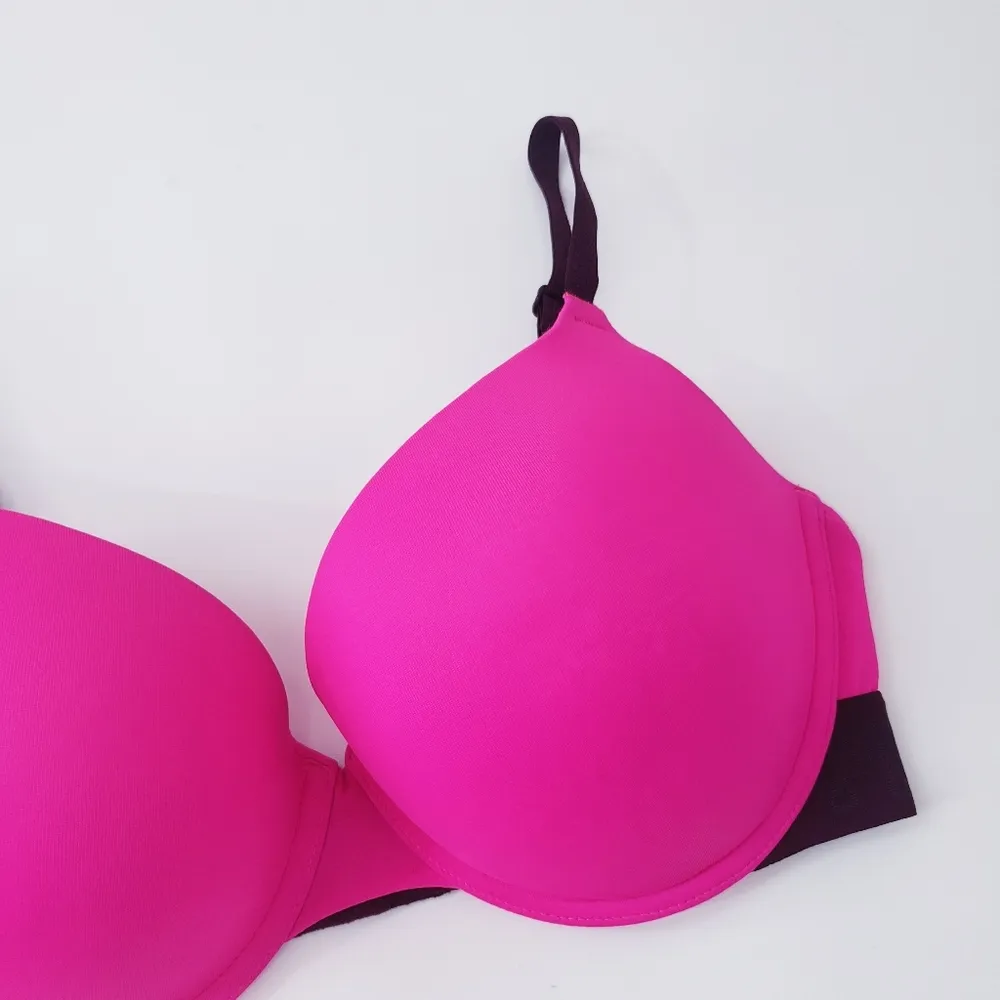 PINK Victoria's Secret Wear Everywhere Pushup Hot Pink Bra - Image 2