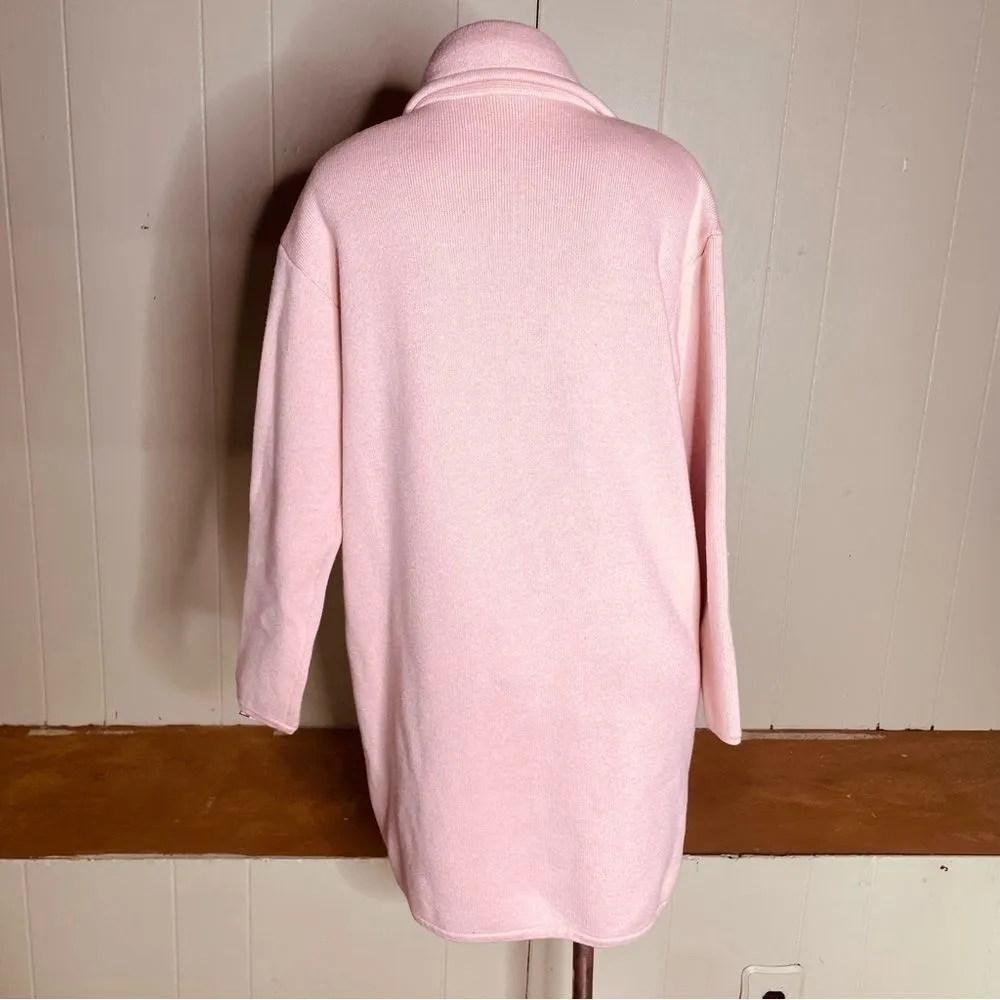 J.CREW Collection Wool Blend Oversized‎ Double Breasted Sweater Coat Small J6333 - Image 4