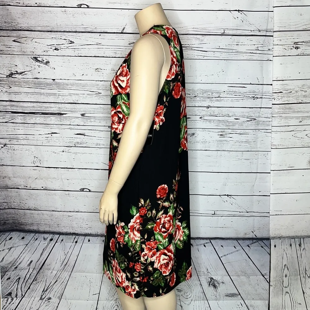 Rouge Collection NWT Size 4X Rose Floral Print Sleeveless Sheath Dress - Image 3