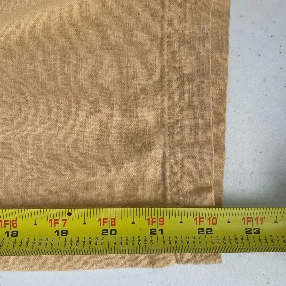 Speechless Butter Yellow Linen Blend Capri Pants Vacation Beach Size 7 EUC! 0165 - Image 6