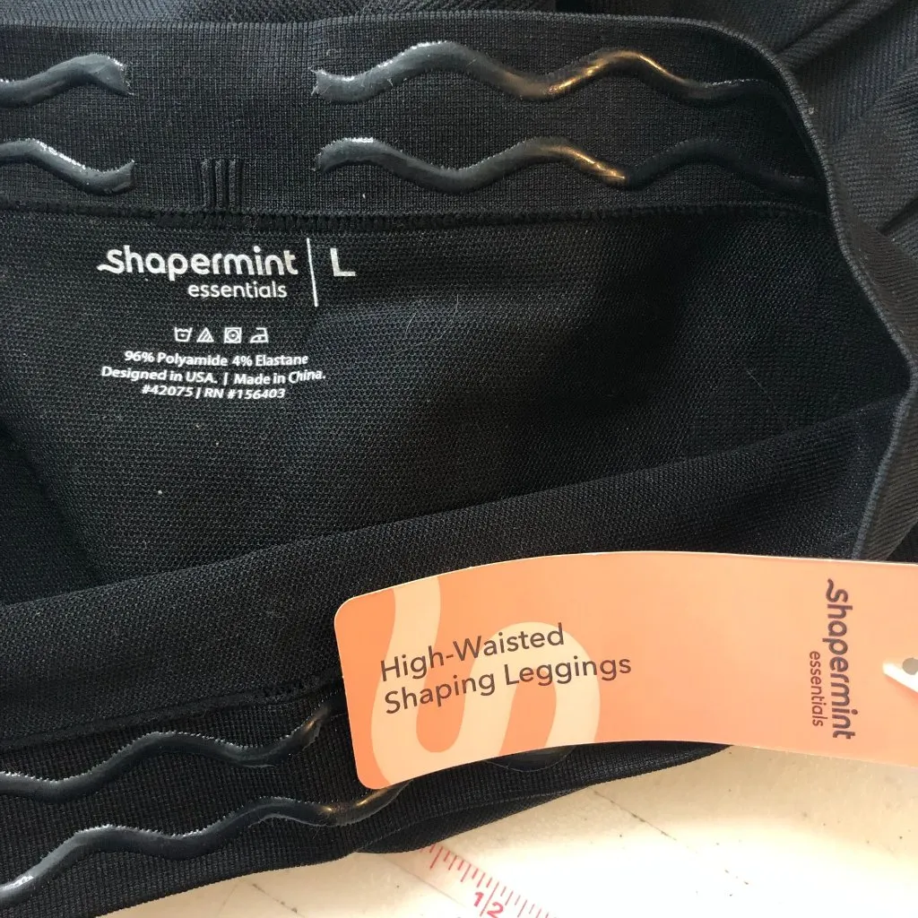 Shapermint High Waisted Shaping Leggings Black L Size L - Image 3