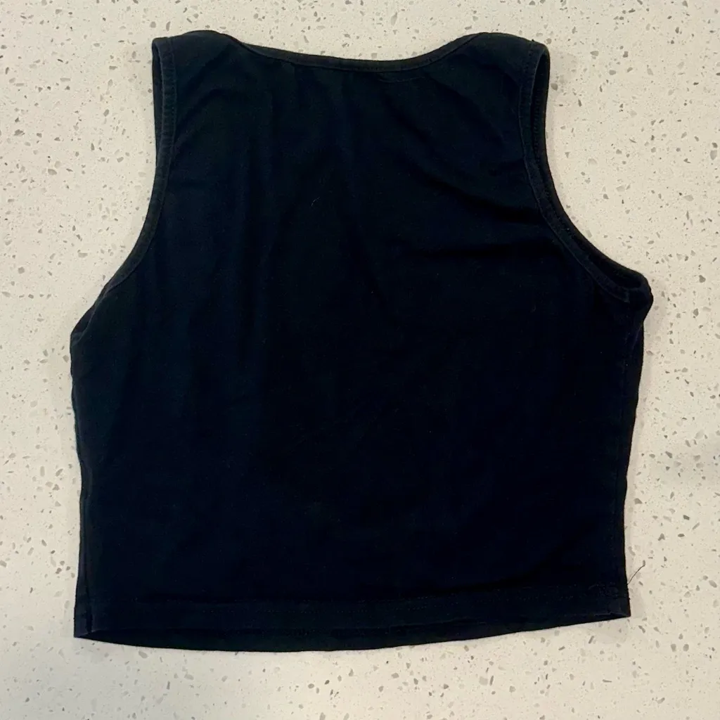 SHEIN Pink and Black Women’s Baby Tee Cropped Shirt Set - Size: Medium - Image 7