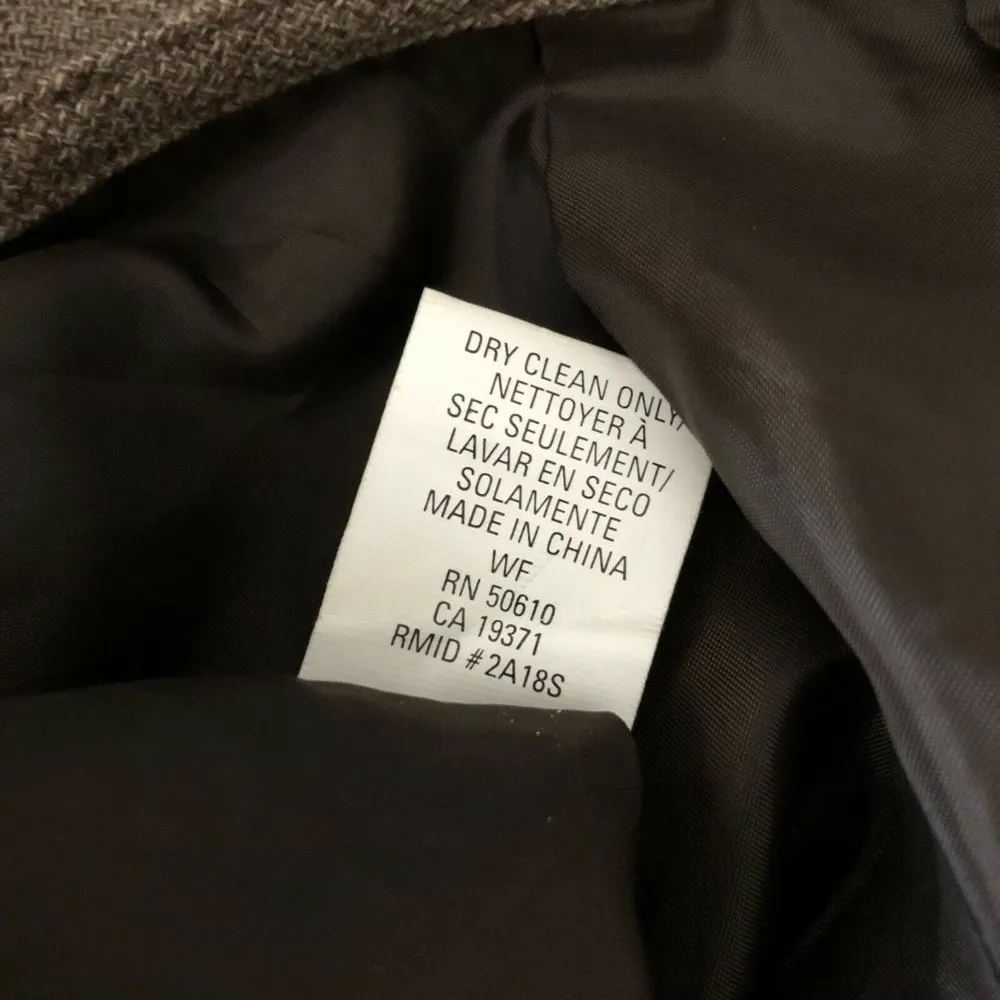 Anne Klein Pencil Skirt Tweed Lined Brown Career Wear Size 12P Petite - Image 5