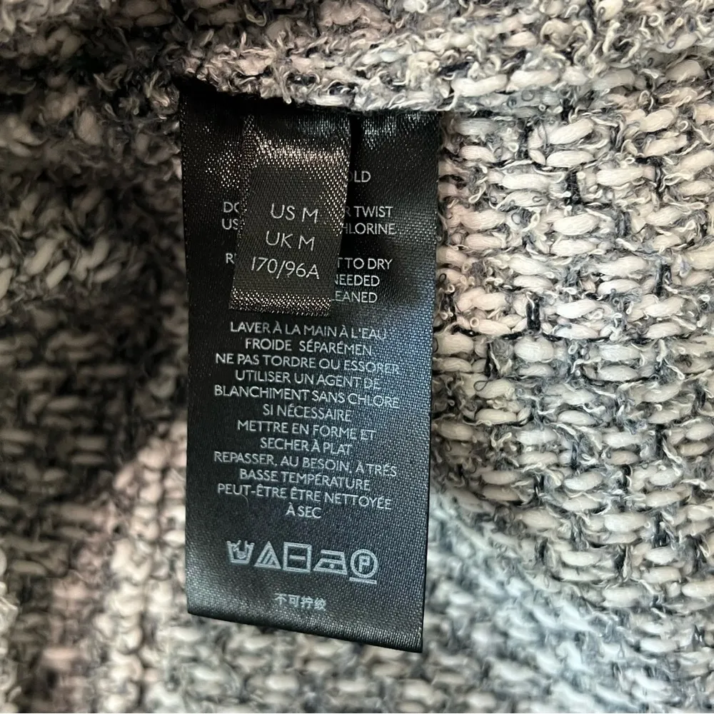 Anthropologie Maeve Tamara Fringed Mini Sweater Skirt Grey Size Medium - Image 11