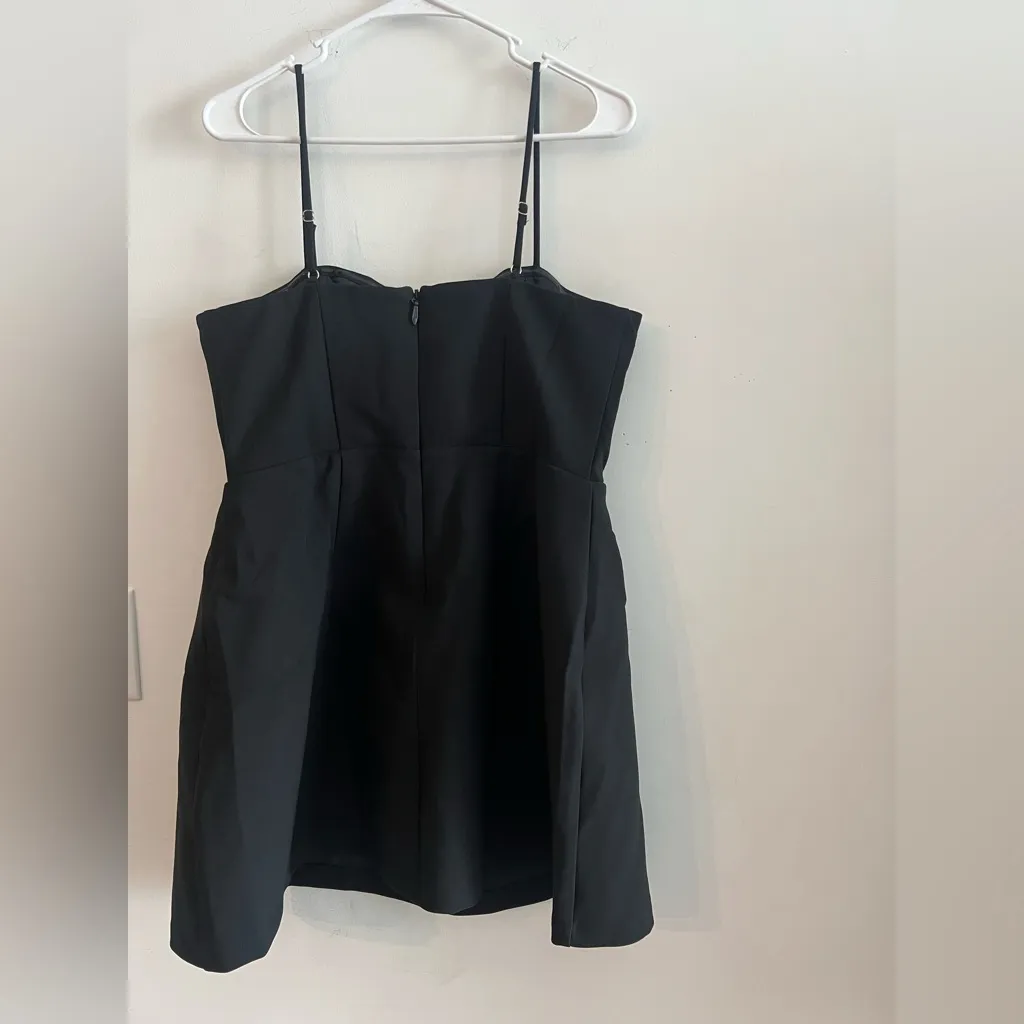 Showpo KATIA MINI DRESS Strappy Corset A Line Dress in Black Size 10 NWT - Image 6