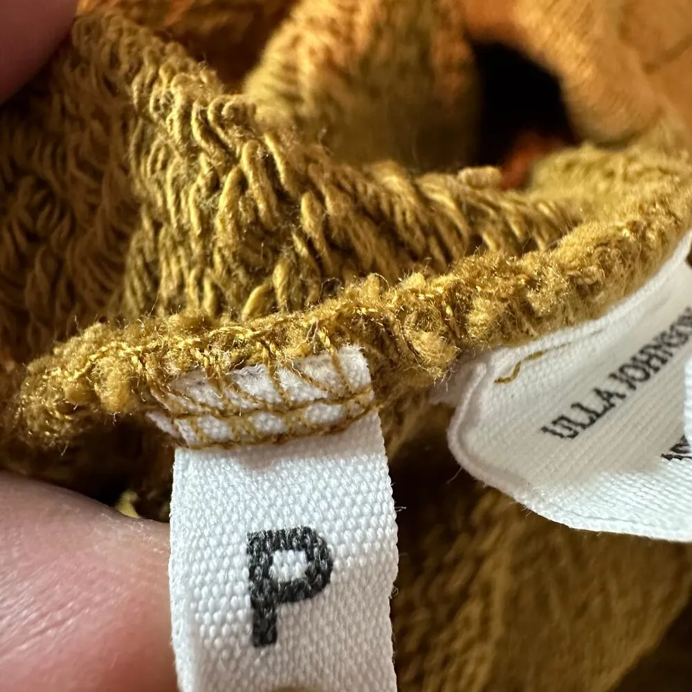 Ulla Johnson Tillie Ruffle Sweatshirt Dress Size 0 Golden Yellow Neutral - Image 4