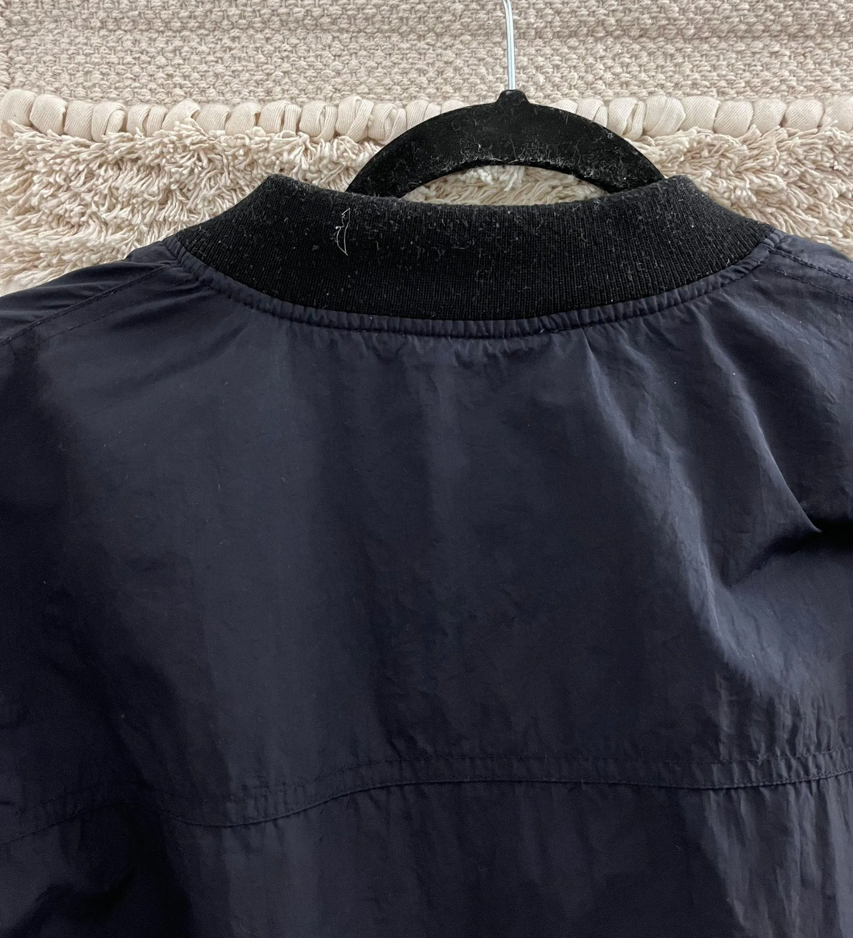 Navy Blue Bomber Jacket - Image 14