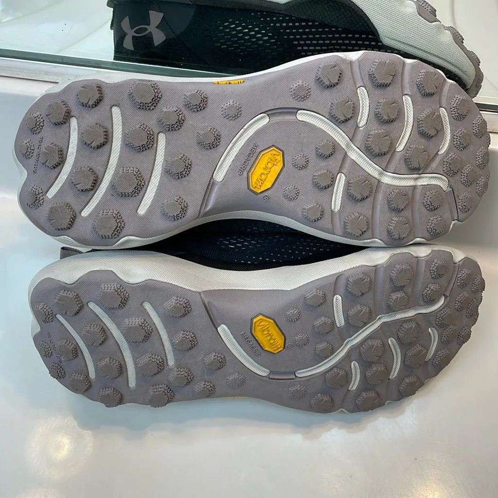 Under Armour Unisex Infinite Pro Trail HOVR+ Black Purple Running Athletic Shoes - Image 8