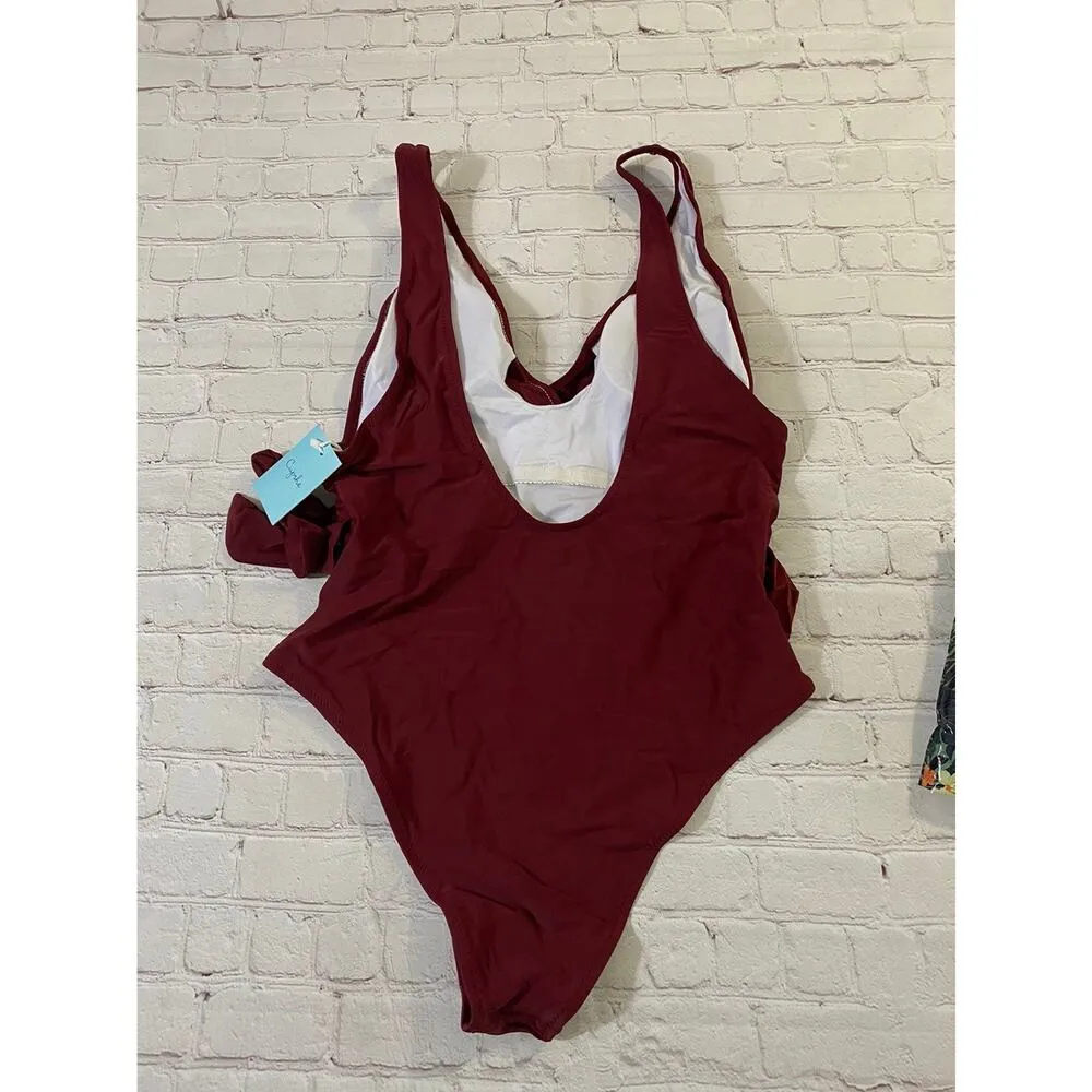 Cupshe One Piece Swimsuit Red Size XL - Image 4