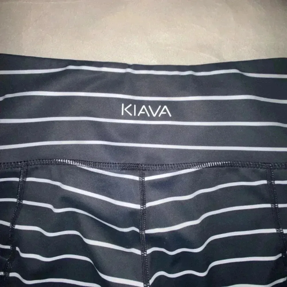 Womens Kiava 5" Striped Luxe Shorts Black Size XS - Image 6