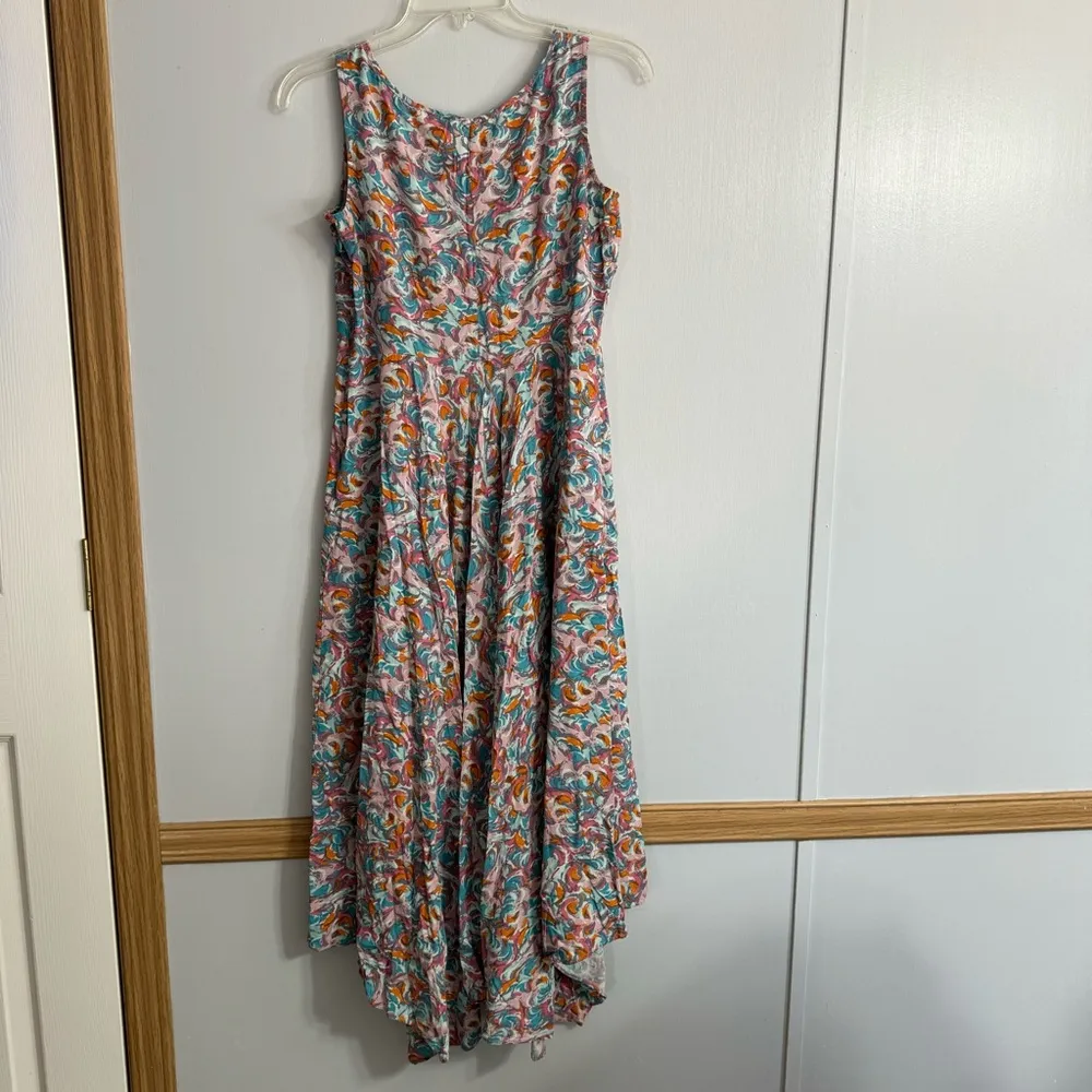 Sundance Salma Watercolor Handkerchief Maxi Dress Size 4 - Image 3