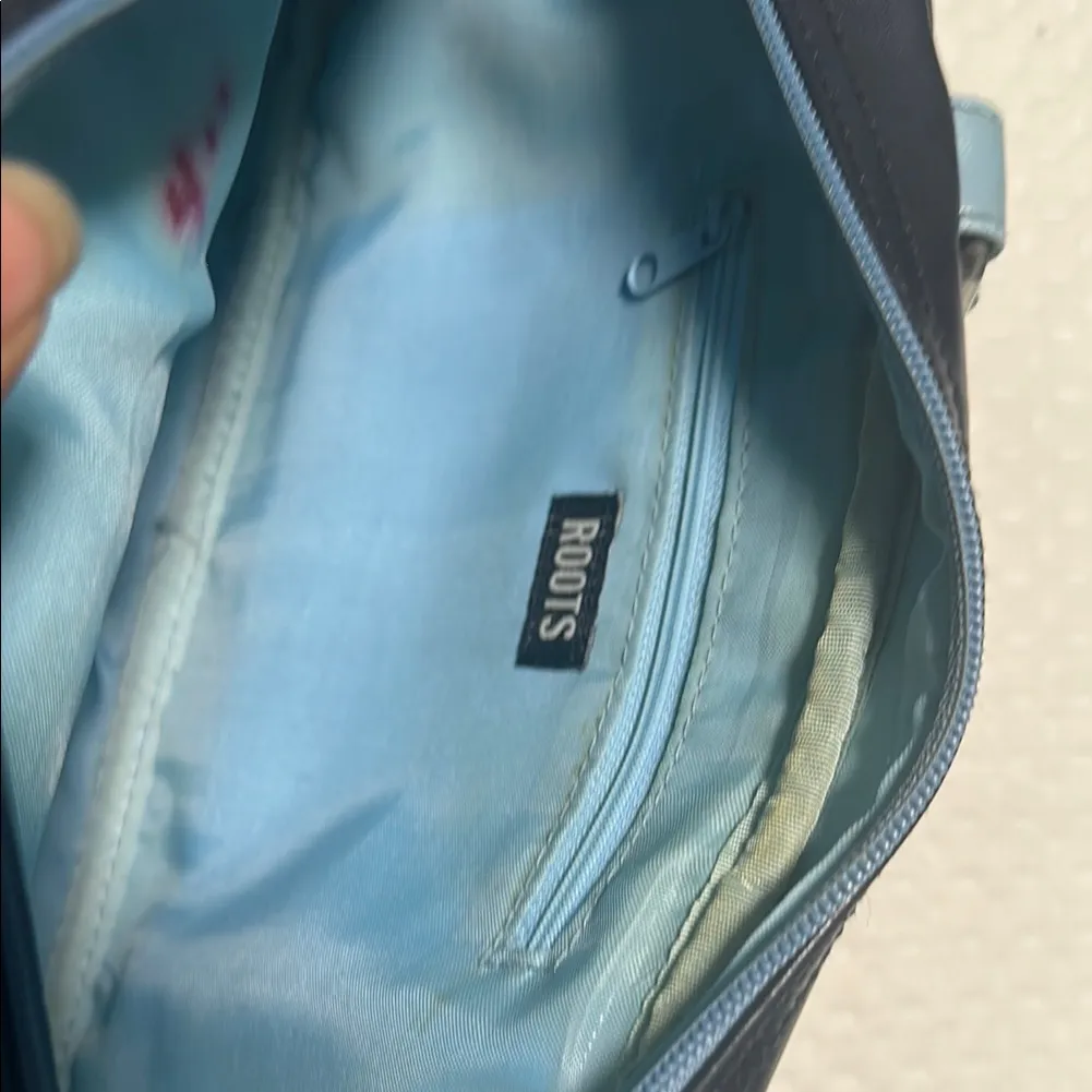 Roots Blue and navy blue Shoulder Bag with Vintage Design - Image 7