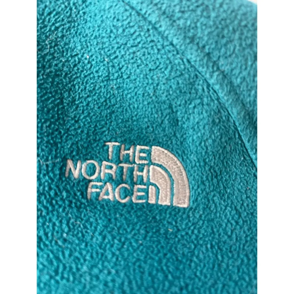 Women’s Fleece Teal North Face Jacket - Image 4