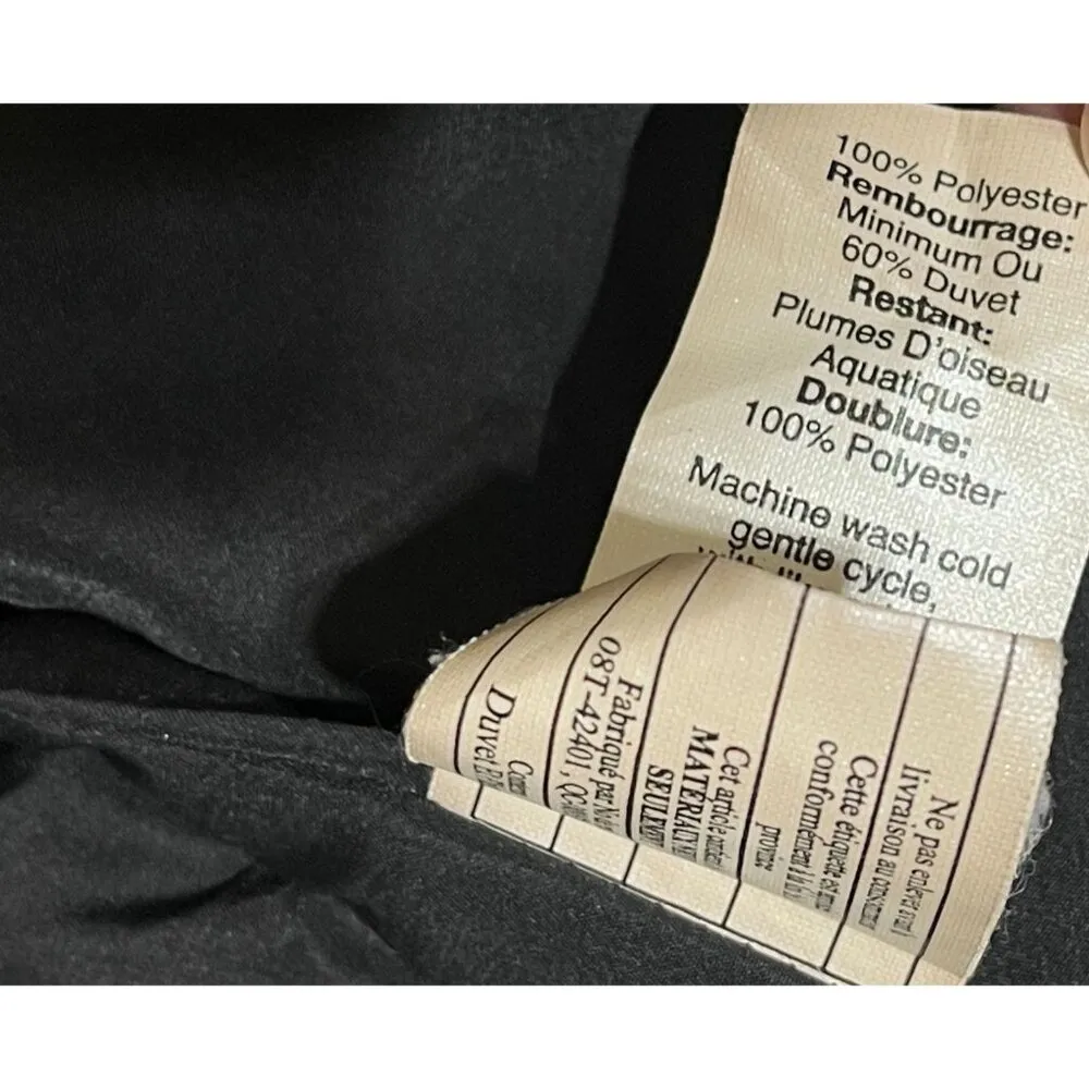 J. Crew Factory Quilted Vest Black Gold Mock Neck Size XS Extra Small - Image 8