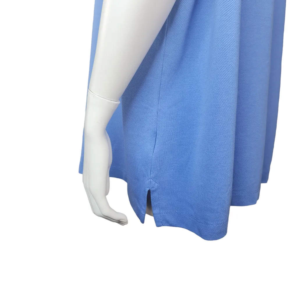 Lands' End Short Sleeve Banded Mesh Polo True Blue Size 1X Collar Career NWOT - Image 6