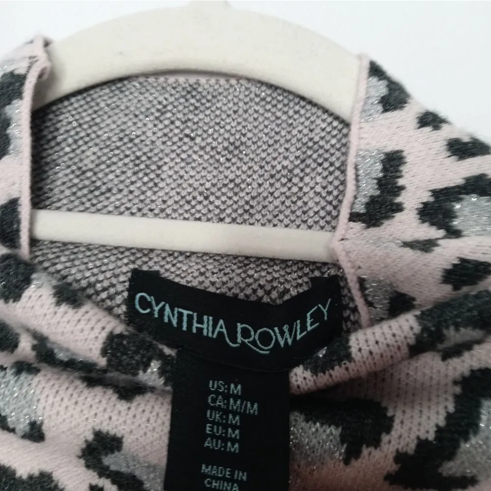 Cynthia Rowley  mock neck leopard sweater - Image 3