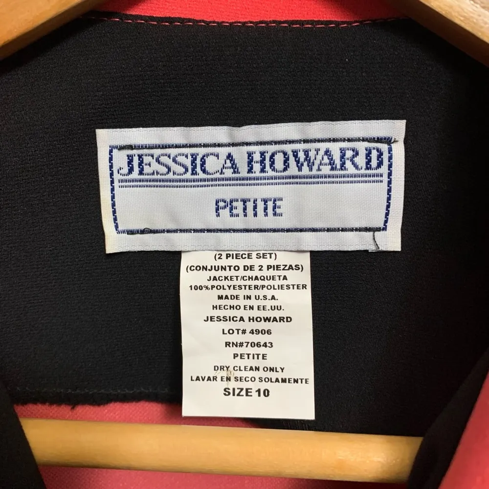 B28-Women's Jessica Howard Coral Blazer Jacket Size 10 Petite - Image 3